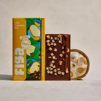 63% Cupuacu Bar | Fruity (w. Dried Cupuacu Fruit on top) | Chocolate's Brazilian Cousin, Figa Foods
